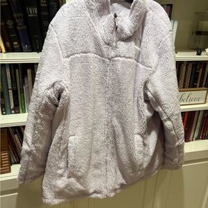 The North Face Women's Light Purple Teddy Jacket xxxl